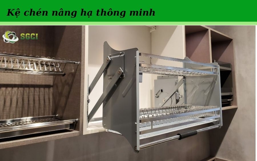 Kệ chén trong tủ bếp, kệ chén nâng hạ