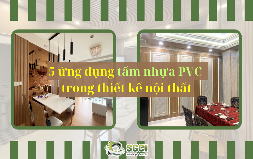 5 ứng dụng tấm nhựa pvc trong thiết kế nội thất